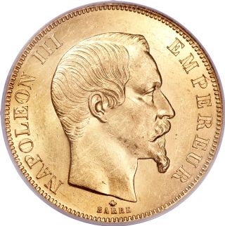 50 Franchi Napoleone III - testa nuda